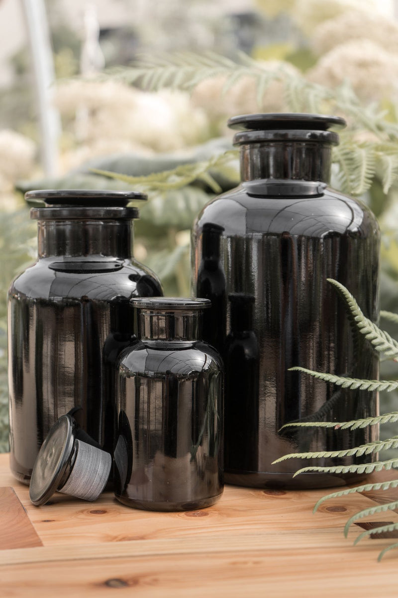 Dark Violet Glass Apothecary Jars 250ml. Apothecary Jars Are Perfect for  Preserving Herbs, Oils, Spices & Aromatherapy. UV Light Protection 